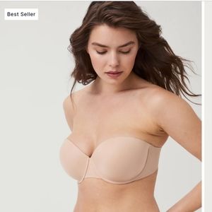 NWT 32DD SPANX Up for anything strapless bra (nude)